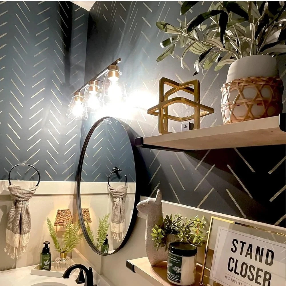 NEW Stencil | Large 2 Piece | DIY Painting Wall Art | Accent Wall